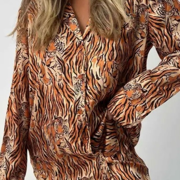 Show Me Your MuMu Orange Lightweight Shirt Jacket - Picture 5 of 6